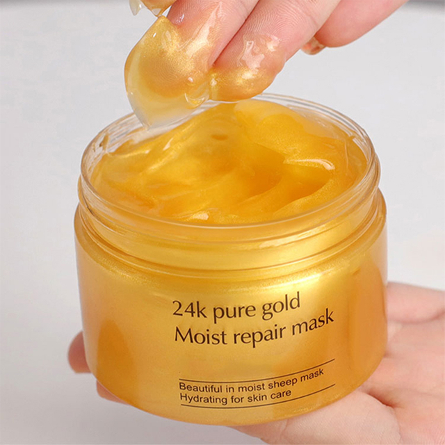 प्राइवेट लेबल 24K गोल्ड स्लीपिंग फेस मास्क