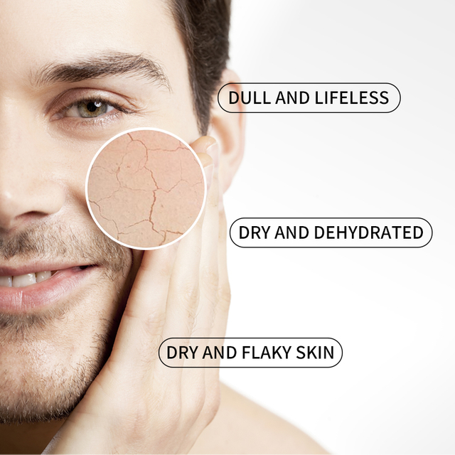 डार्क सर्कल डिफेंस एक्सफ़ोलीएटिंग रब मॉइस्चराइजिंग बाम के साथ ऑर्गेनिक पुरुषों की त्वचा देखभाल सेट फेशियल क्लींजर